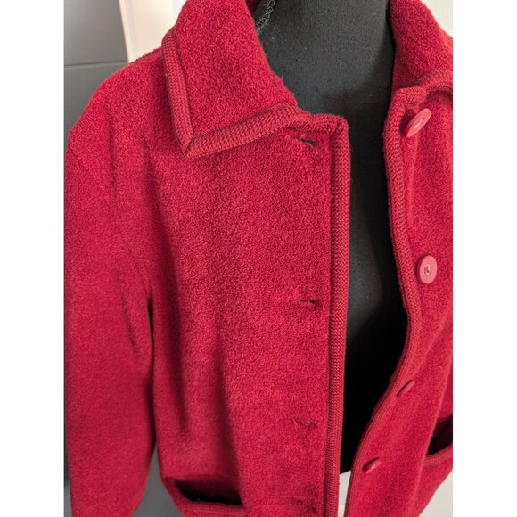 Vintage Braetan Burgundy Reversible Fleece‎ and Windbreaker Jacket - S - Picture 2 of 12